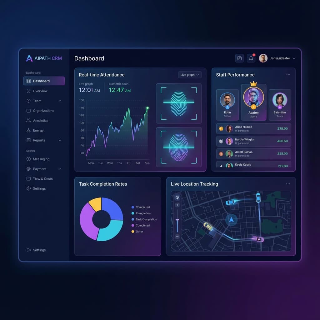 AIPATH CRM Dashboard Interface