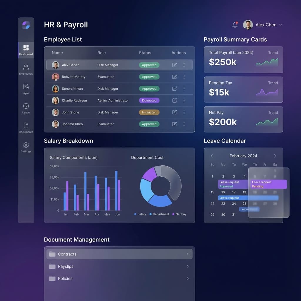 HR & Payroll Dashboard